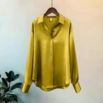 Blusa de Seda estilo da escritório, casual doce. - Image 5