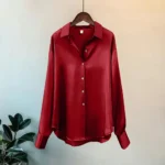 Blusa de Seda estilo da escritório, casual doce. - Image 2